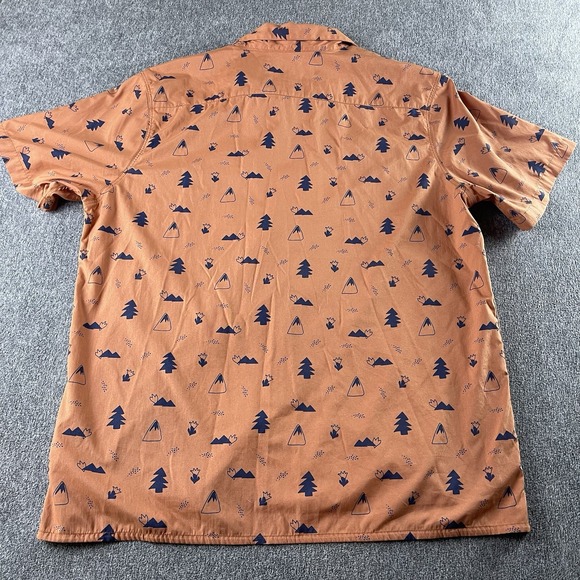 Marmot Mens Shirt XL Auburn Papyrus Pop Nature Muir Camp Novelty Loop Collar - Picture 6 of 8